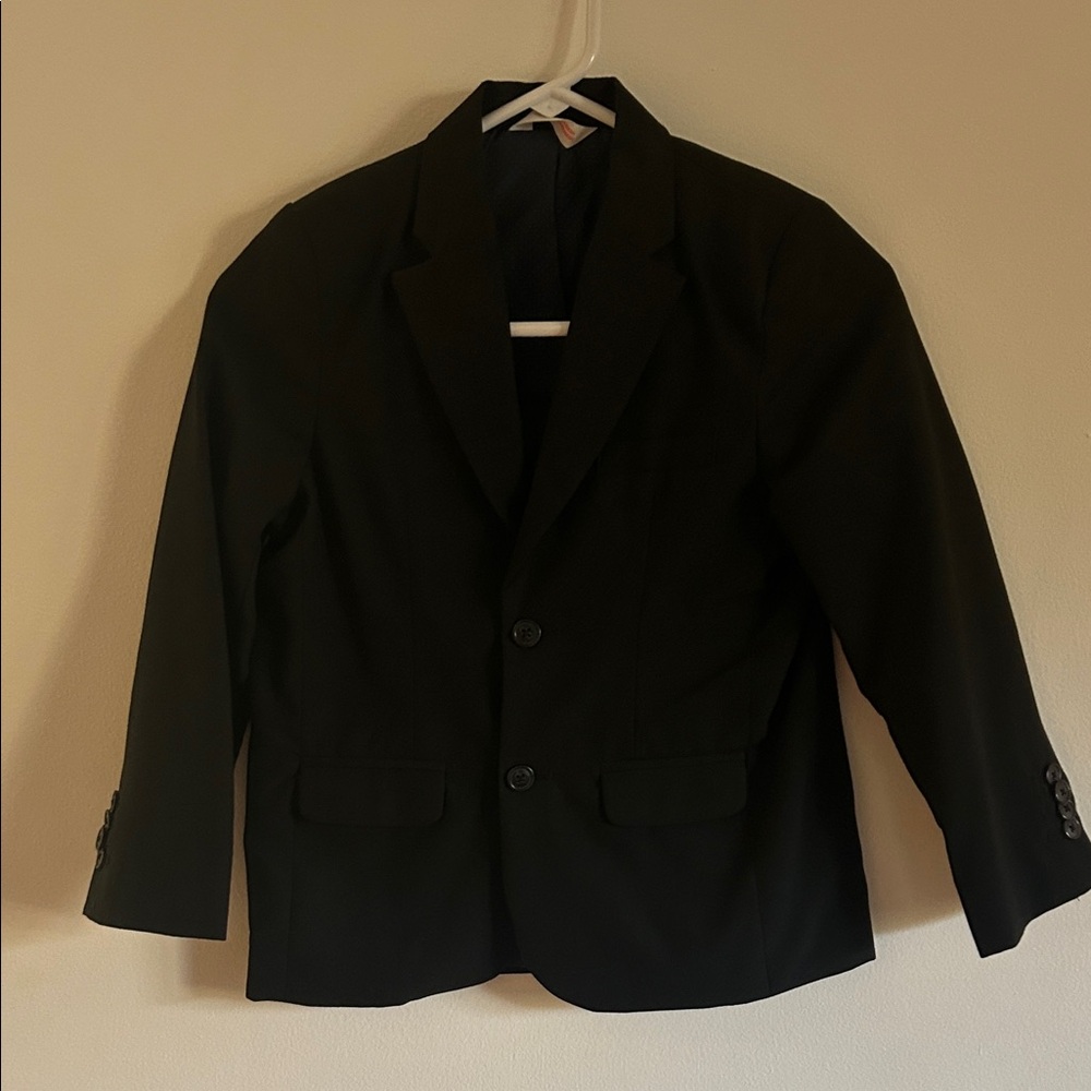 Boys size 7 black suit jacket